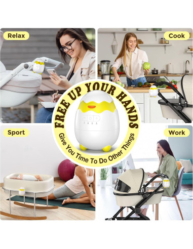 Mecedor Recargable para Bebés - 5 Velocidades y Temporizador