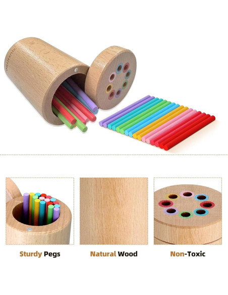 Juguete Montessori QUENTRO de Clasificación de Colores 10x6 cm Juguete Montessori QUENTRO de Clasificación de Colores 10x6 cm