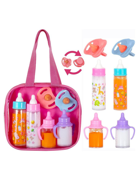 Conjunto de Alimentación de Muñeca Fash n Kolor 6 Piezas Conjunto de Alimentación de Muñeca Fash n Kolor 6 Piezas