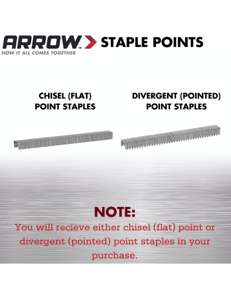 Grapas T50 Arrow Fastener 3/8" 5000 piezas para tapicería Grapas T50 Arrow Fastener 3/8" 5000 piezas para tapicería