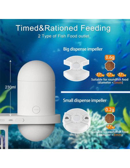 Comedero Automático para Peces BEUTFQL con Cámara HD 2K Comedero Automático para Peces BEUTFQL con Cámara HD 2K
