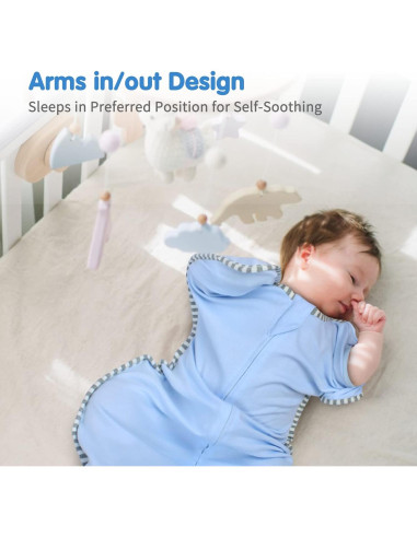 Saco de Sueño Transition Swaddle 0-3 Meses 100% Algodón