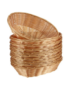Cesta de Pan de Plástico Tejida a Mano SINJEUN 20 Piezas 22.86cm