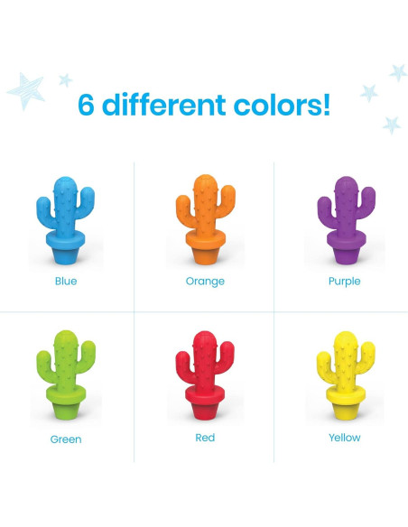 Contadores de Cactus Coloridos Hand2Mind - Juguetes Matemáticos 12.7x11.7cm Contadores de Cactus Coloridos Hand2Mind - Juguetes Matemáticos 12.7x11.7cm