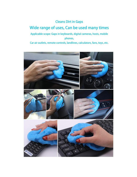 Gel de Limpieza LHYILSWQ para Automóviles y Electrónicos - 2 Bolsas Gel de Limpieza LHYILSWQ para Automóviles y Electrónicos - 2 Bolsas