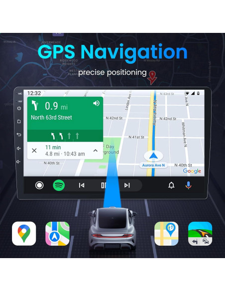 Radio de Coche Jerqry 8Core 4GB+64GB Android 13 9" HD Radio de Coche Jerqry 8Core 4GB+64GB Android 13 9" HD
