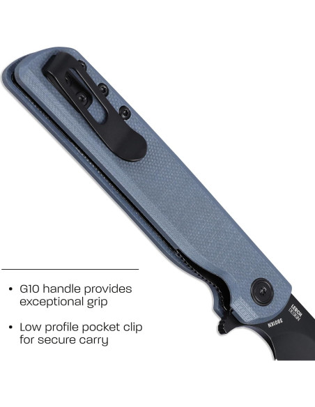 Cuchillo Plegable CRKT LCK + Acero 14C28N Mango G10 Cuchillo Plegable CRKT LCK + Acero 14C28N Mango G10