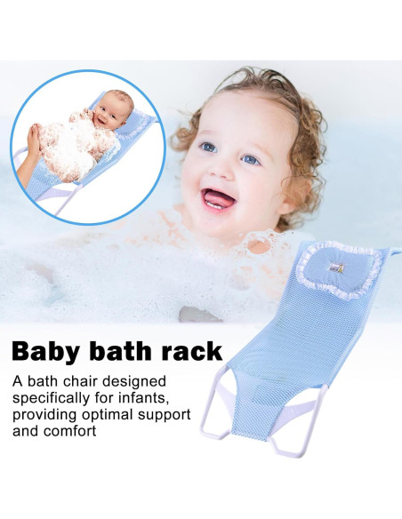 Soporte de Baño para Bebés GUANGLU Malla Transpirable 58x28cm Soporte de Baño para Bebés GUANGLU Malla Transpirable 58x28cm