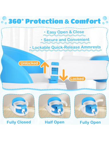 Asiento de Baño para Bebés Kirumie Azul Antideslizante 1.2kg