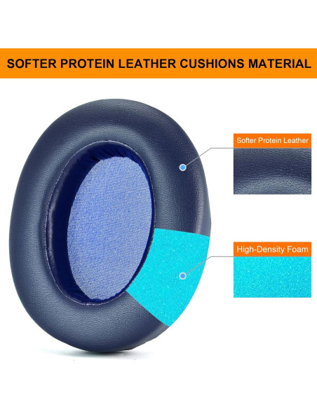 Almohadillas de Reemplazo Defean para Sony WH-XB910N Azul Almohadillas de Reemplazo Defean para Sony WH-XB910N Azul