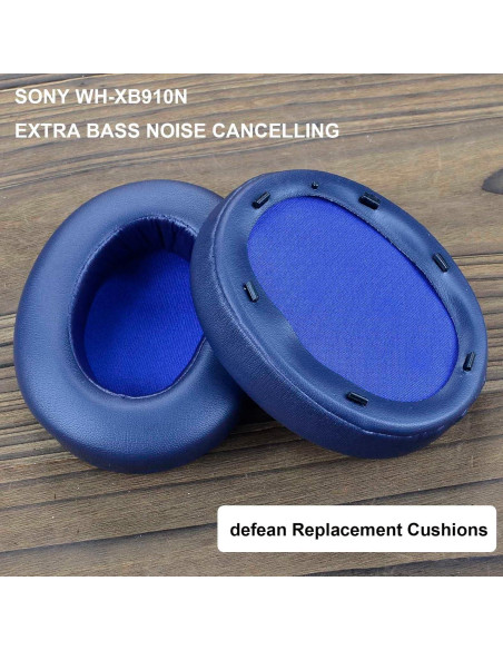Almohadillas de Reemplazo Defean para Sony WH-XB910N Azul Almohadillas de Reemplazo Defean para Sony WH-XB910N Azul