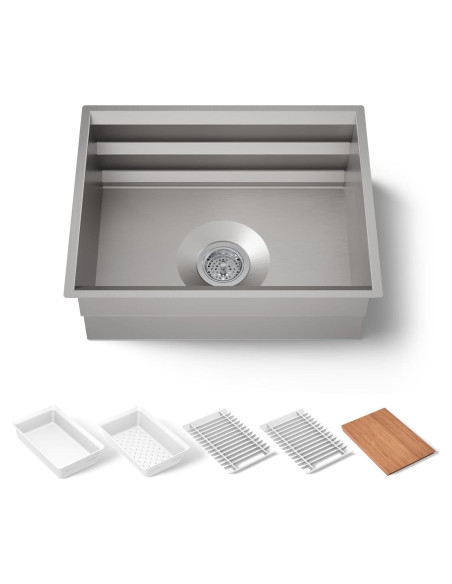 Fregadero de Cocina KOHLER 23650-NA 58.42 cm Acero Inoxidable Fregadero de Cocina KOHLER 23650-NA 58.42 cm Acero Inoxidable