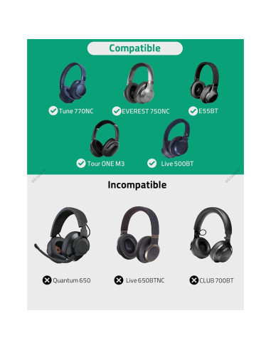 Funda Dura Geekria para Auriculares JBL Tune 770NC y más