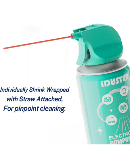 Aerosol de Aire Comprimido iDuster 158.76g - Limpiador Electrónico Aerosol de Aire Comprimido iDuster 158.76g - Limpiador Electrónico