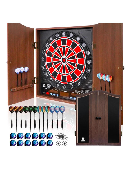 Tablero de Dardos Electrónico WIN.MAX 50.8 cm LED 34 Juegos Tablero de Dardos Electrónico WIN.MAX 50.8 cm LED 34 Juegos
