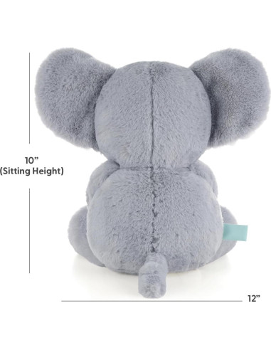 Elefante de Peluche The Peanutshell 25 cm Lavable para Bebés