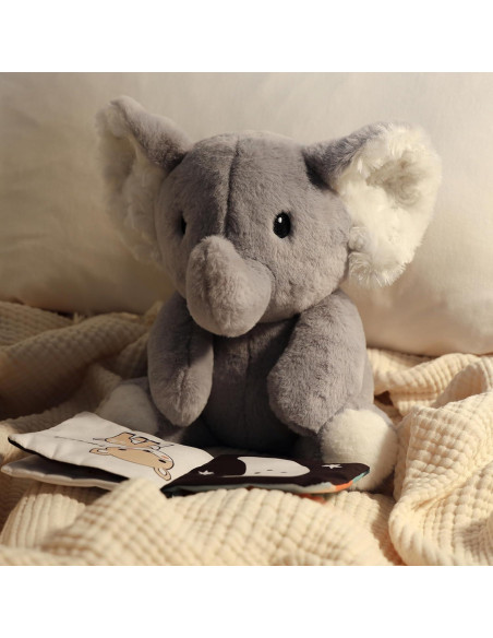 Elefante de Peluche The Peanutshell 25 cm Lavable para Bebés Elefante de Peluche The Peanutshell 25 cm Lavable para Bebés