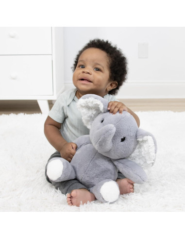 Elefante de Peluche The Peanutshell 25 cm Lavable para Bebés