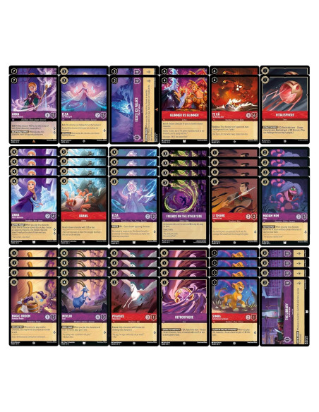 Mazo de Control Disney Lorcana Amethyst Ruby - 60 cartas Mazo de Control Disney Lorcana Amethyst Ruby - 60 cartas