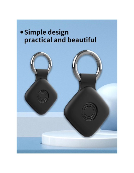 Funda Protectora Silicona UYRUREL para Telylou Air Tags - Negro Funda Protectora Silicona UYRUREL para Telylou Air Tags - Negro