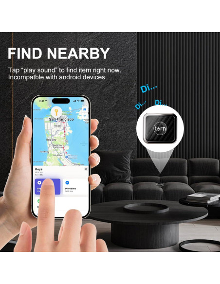 Rastreador GPS Smart LB Carbono para Apple Find My - 1 Paquete Rastreador GPS Smart LB Carbono para Apple Find My - 1 Paquete