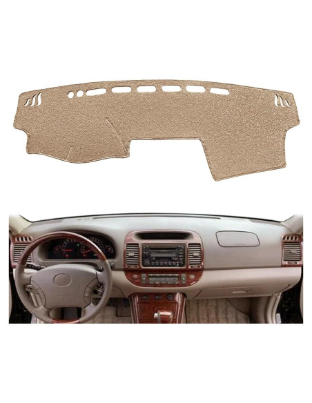 Cubierta de Tablero Yiz para Toyota Camry 2002-2006 Beige Cubierta de Tablero Yiz para Toyota Camry 2002-2006 Beige