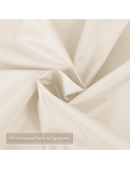Cortina de Ducha CAROMIO 100% Impermeable Marfil 182.88x182.88 cm Cortina de Ducha CAROMIO 100% Impermeable Marfil 182.88x182.88 cm