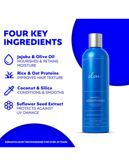 Champú y Acondicionador Elon Sin Sulfatos 340g - Hidratante y Protector Champú y Acondicionador Elon Sin Sulfatos 340g - Hidratante y Protector