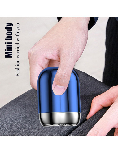 Mini Afeitadora Eléctrica Bokynu SJ-601 USB Impermeable Azul