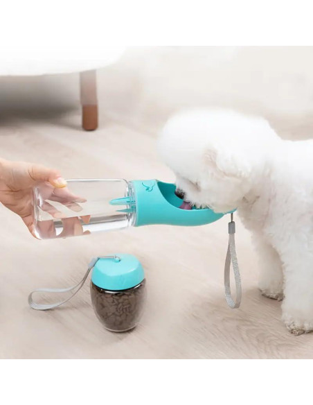Botella de Agua para Perros ZHEJIANG 354 ml Portátil Blanca Botella de Agua para Perros ZHEJIANG 354 ml Portátil Blanca