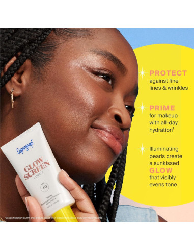 Supergoop! Glowscreen SPF 40 - Protector Solar Hidratante 50 ml x2