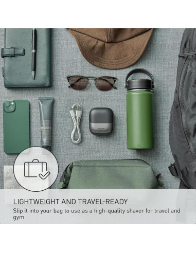 Afeitadora eléctrica de viaje Panasonic ES-CM3A, USB-C, 3 cuchillas
