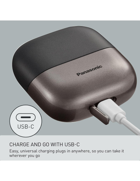 Afeitadora eléctrica de viaje Panasonic ES-CM3A, USB-C, 3 cuchillas Afeitadora eléctrica de viaje Panasonic ES-CM3A, USB-C, 3 cuchillas
