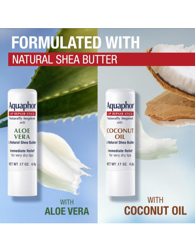 Conjunto Balsamo Labial Aquaphor 2x4.8g Coco y Aloe Vera