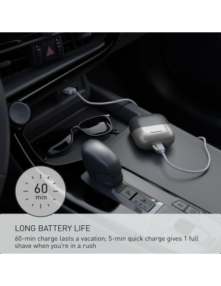 Afeitadora eléctrica de viaje Panasonic ES-CM3A, USB-C, 3 cuchillas Afeitadora eléctrica de viaje Panasonic ES-CM3A, USB-C, 3 cuchillas