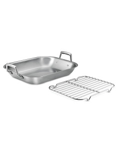 Sartén de Asar Tramontina 42.5 cm Acero Inoxidable con Rejilla