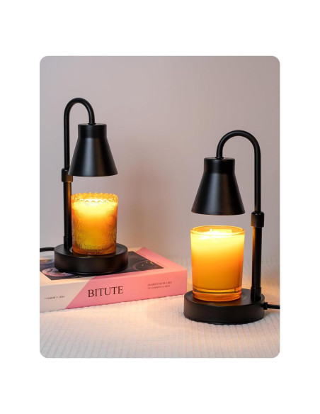 Lámpara Calentadora de Velas Elenhome 2 Paquetes Altura Ajustable Lámpara Calentadora de Velas Elenhome 2 Paquetes Altura Ajustable