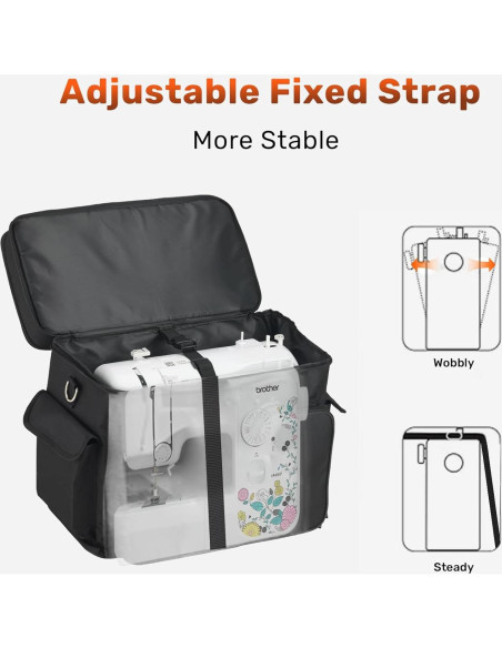 Funda de Máquina de Coser PENGDA 2 Capas con Correa Ajustable Funda de Máquina de Coser PENGDA 2 Capas con Correa Ajustable