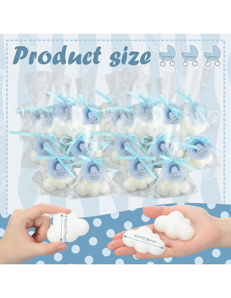 20 Jabones Decorativos en Forma de Nube Demissle - Regalos Fiesta Bebé 20 Jabones Decorativos en Forma de Nube Demissle - Regalos Fiesta Bebé