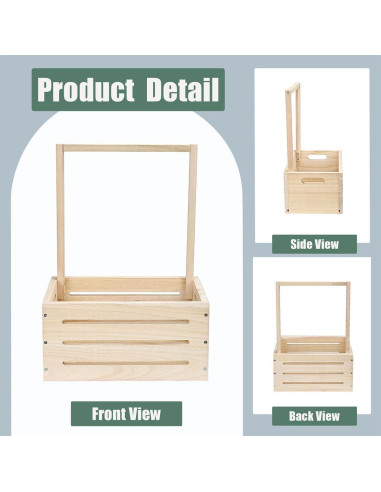 Caja de Madera GaliGali para Bebé con Perchas y Guirnalda