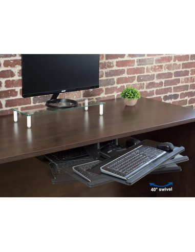 Bandeja Ajustable para Teclado VIVO MOUNT-KB04C Negra