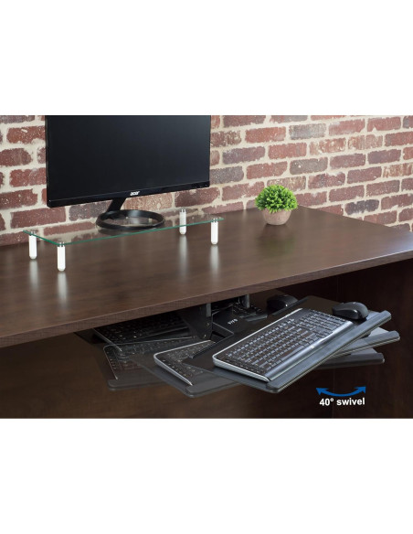 Bandeja Ajustable para Teclado VIVO MOUNT-KB04C Negra Bandeja Ajustable para Teclado VIVO MOUNT-KB04C Negra