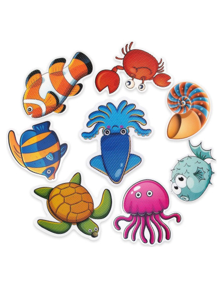 20 Pegatinas Antideslizantes PGFUN para Baño - Criaturas Marinas 20 Pegatinas Antideslizantes PGFUN para Baño - Criaturas Marinas