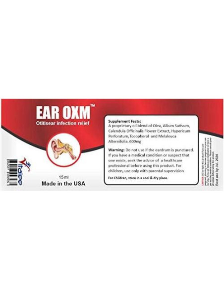 Gotas Naturales Ear OXM para Dolores de Oído e Infecciones 15 ml Gotas Naturales Ear OXM para Dolores de Oído e Infecciones 15 ml