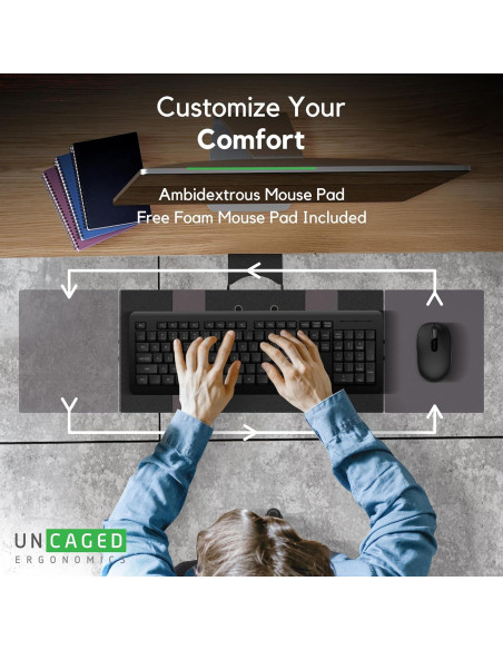 Bandeja Ergonómica para Teclado Uncaged KT1 Ajustable Bandeja Ergonómica para Teclado Uncaged KT1 Ajustable