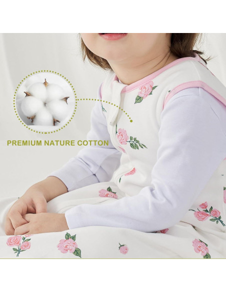 Saco de Sueño 1.5 TOG Algodón Orgánico para Bebé 6-18 Meses Saco de Sueño 1.5 TOG Algodón Orgánico para Bebé 6-18 Meses