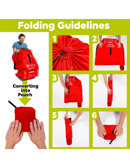 Bolsa de Viaje para Asiento de Coche Dusbas235 - Rojo Bolsa de Viaje para Asiento de Coche Dusbas235 - Rojo