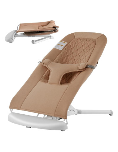 Columpio Plegable para Bebés VEVOR con Arnés 3 Puntos Camel