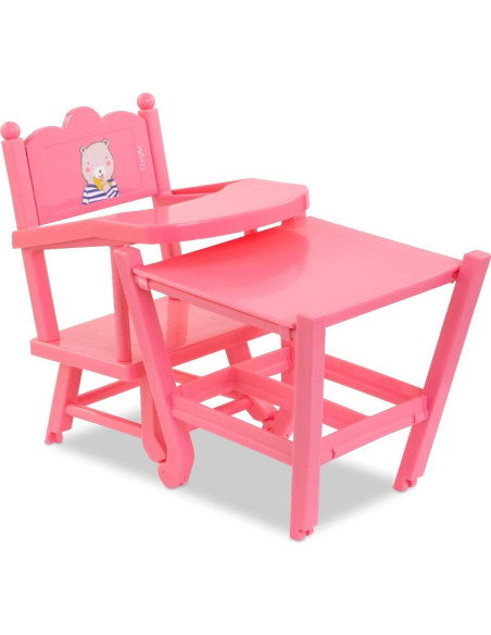 Silla Alta 2-en-1 Corolle para Muñecas 35-43 cm Rosa Silla Alta 2-en-1 Corolle para Muñecas 35-43 cm Rosa