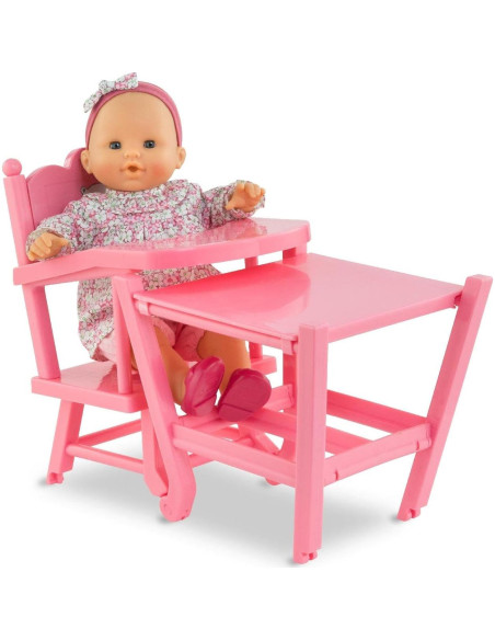 Silla Alta 2-en-1 Corolle para Muñecas 35-43 cm Rosa Silla Alta 2-en-1 Corolle para Muñecas 35-43 cm Rosa